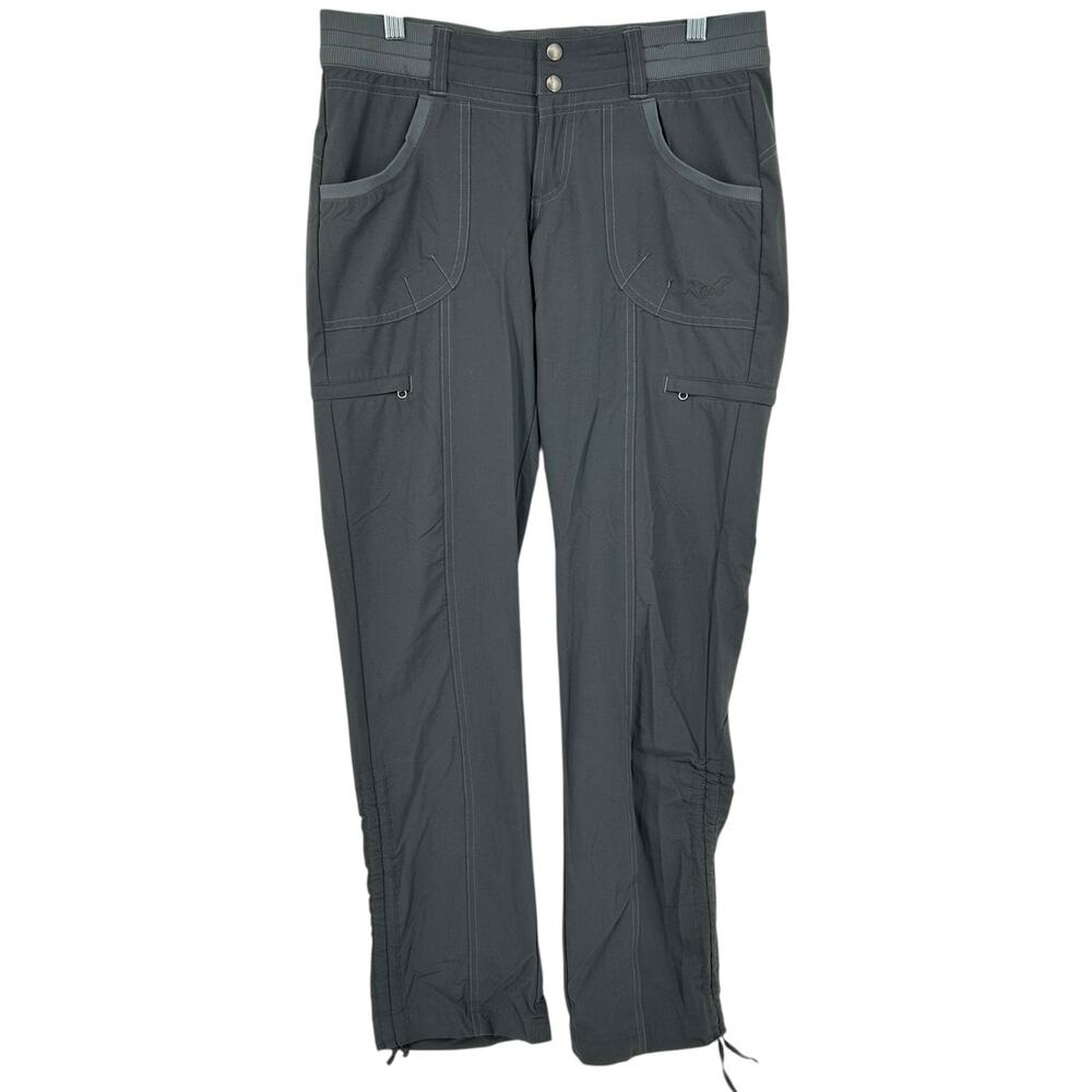 Women's Grey Mid Rise Kuhl Kurve Outdoor Durango Lightweight Pants Size 4 Reg